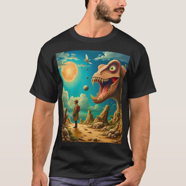 T-shirt noir basique pour hommes (Devant)