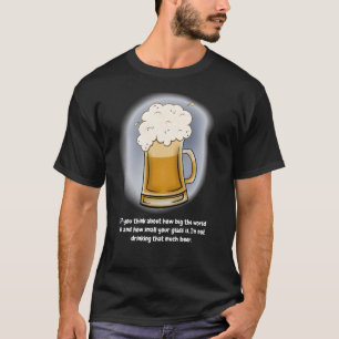 T-shirt noir bière