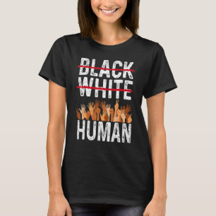 T-shirt Noir blanc Egalité humaine Apparence Noir Histoire