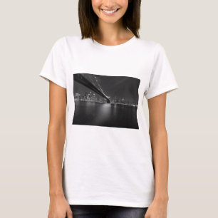 T-shirt Noir blanc New York City Skyline