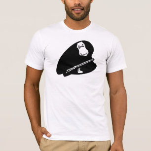 T-shirt Noir, casquette en cuir des DOM, cannette de fil,