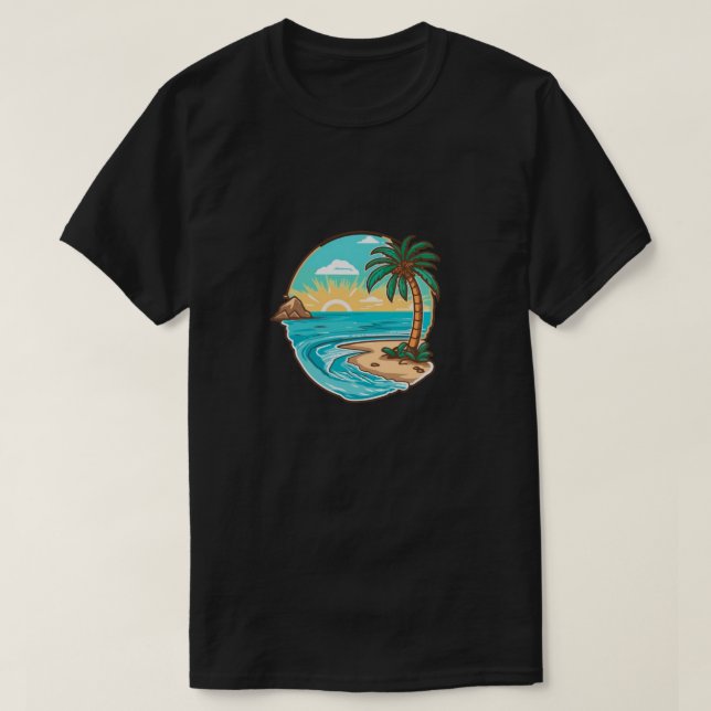 T-shirt noir classique (Design devant)