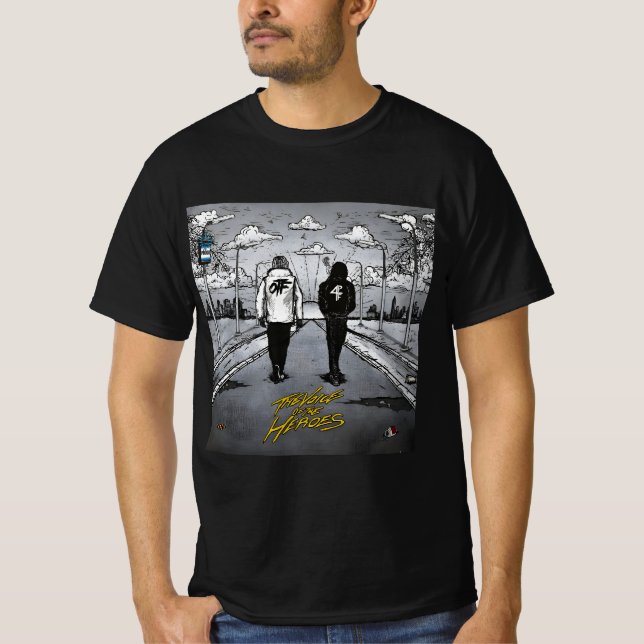 T-shirt Noir classique 4pf (Devant)