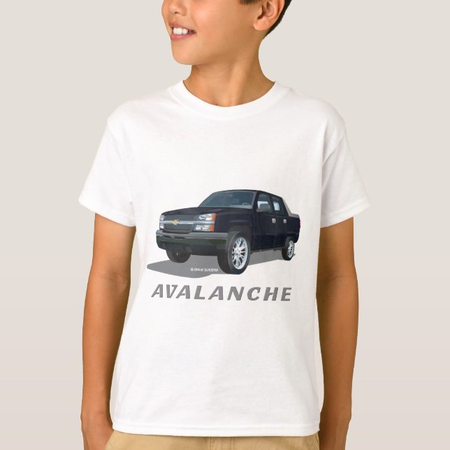 T-shirt Noir d'Avalanche (Devant)