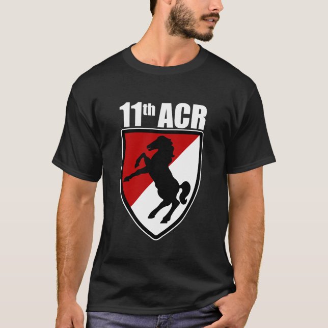 T-shirt Noir de 11 ACR (Devant)