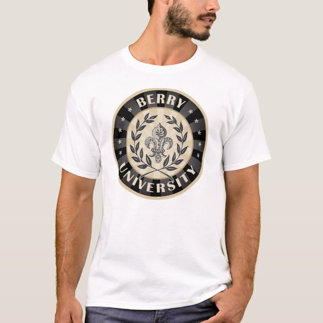 T-shirt Noir de baie d'université (Devant)
