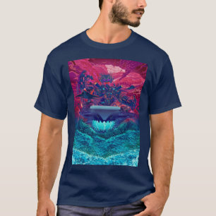 T-shirt noir de base avec graphique chinois de la 