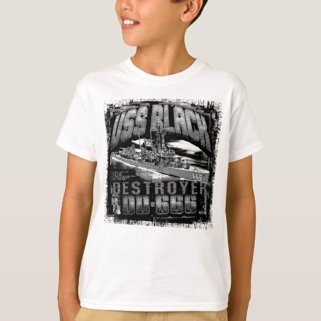 T-shirt noir de destroyer (Devant)