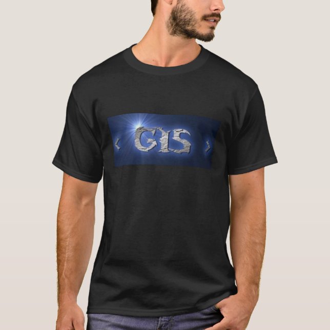 T-shirt noir de Gis (Devant)