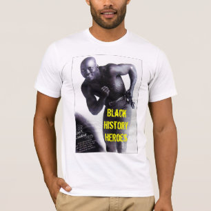T-shirt noir de héros d'histoire (hommes)