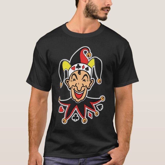 T-shirt Noir de joker (Devant)