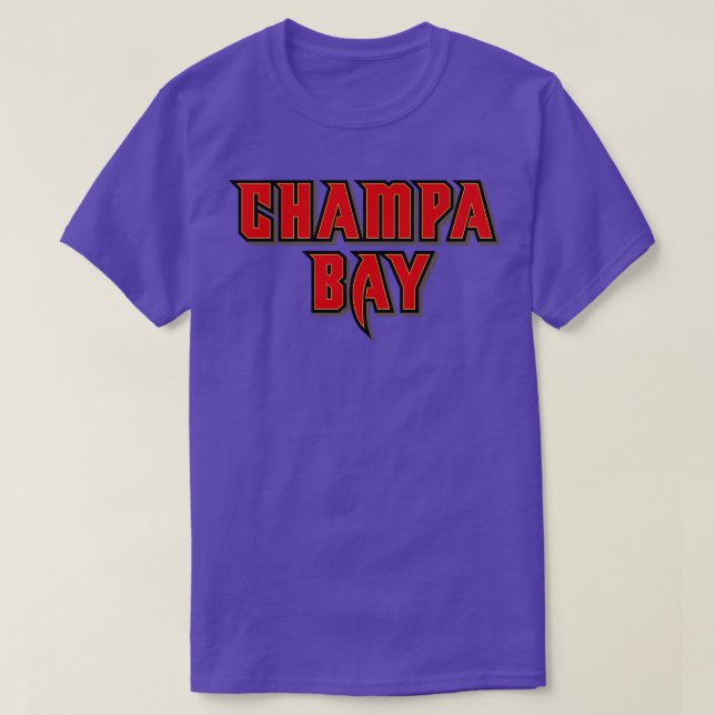 T-shirt Noir de la baie de Champa (Design devant)