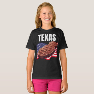 T-shirt noir de la fille du Texas