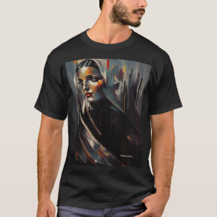 T-shirt noir de la Vierge Marie