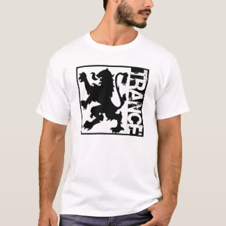 T-shirt Noir de lion de transe