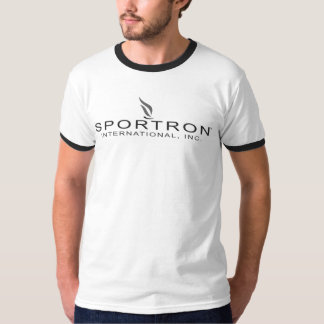 T-shirt Noir de logo de Sportron