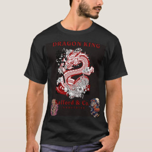 T-shirt noir de luxueux dragon de danse Beri.