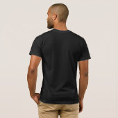 T-shirt noir de Mahatma Gandhi (Dos entier)