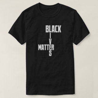 T-shirt noir de matière des vies