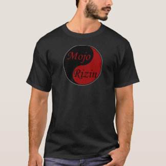 T-shirt Noir de Mojo Rizin - grand avant de logo