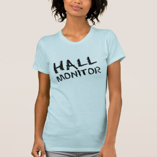 T-shirt Noir de moniteur de Hall