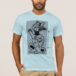 T-shirt Noir de PICATTO sur le bleu