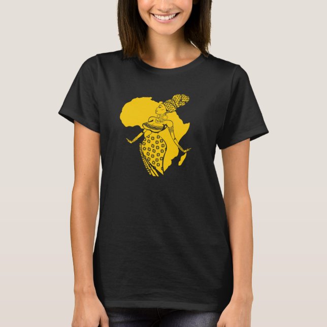 T-SHIRT NOIR DE REINE (Devant)