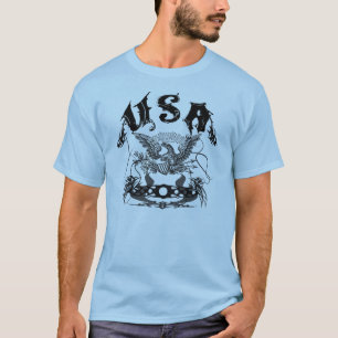 T-shirt Noir de tribal des Etats-Unis