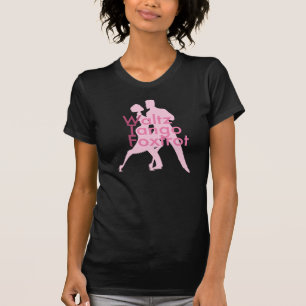 T-shirt Noir de valse du fox-trot de tango (WTF ?)