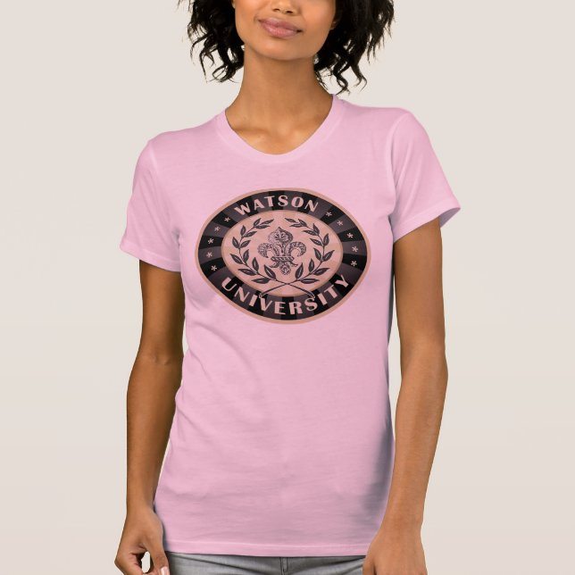 T-shirt Noir de Watson d'université (Devant)