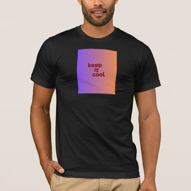 T-shirt noir demi-manches (Devant)