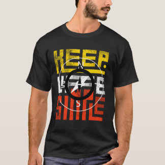 T-shirt noir design à motif ethnique