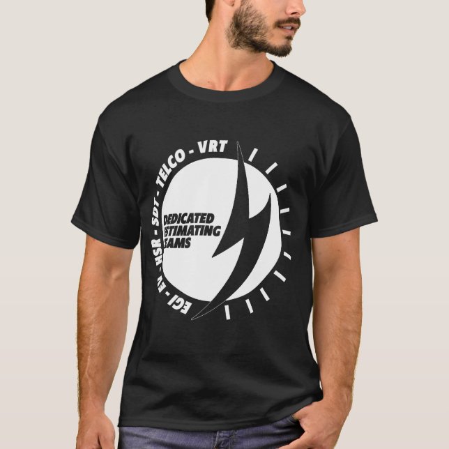 T-shirt noir DET (Devant)