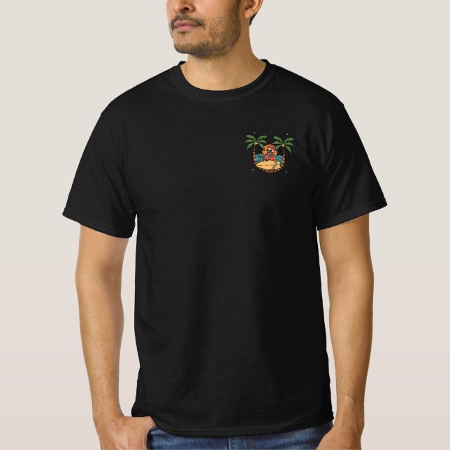 t-shirt noir d'été (Devant)
