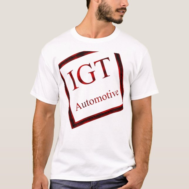 T-shirt Noir d'IGT-Timbre (Devant)