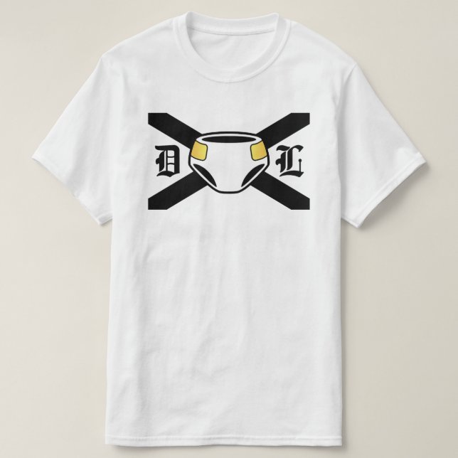 T-shirt noir DL (Design devant)