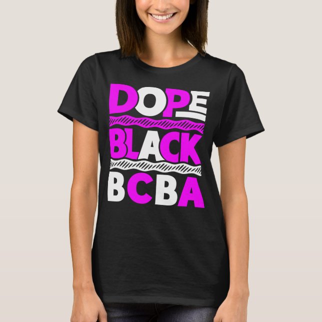 T-shirt noir Dope BCBA (Devant)