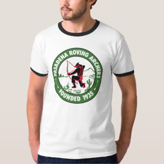 T-shirt noir du bord des hommes de PRA