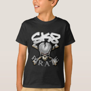 T-SHIRT NOIR DU PIRATE SK8
