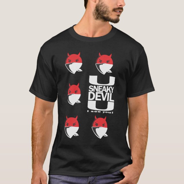 T-shirt noir d'UsneakydevilU (Devant)