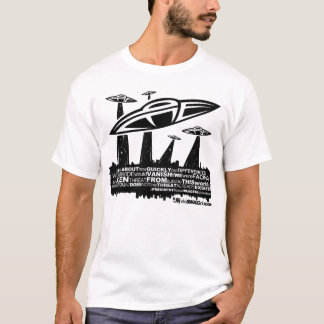 T-shirt noir ebeSWAGreagan/blanc