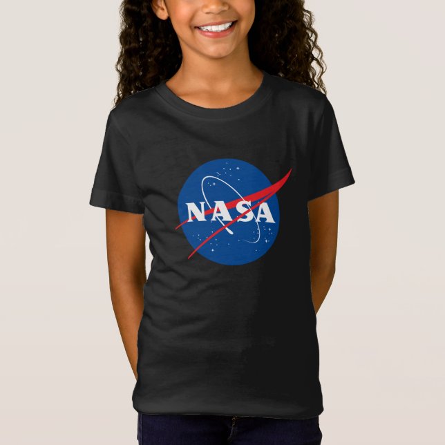 T-shirt noir Eclipse Premium pour filles de la NAS (Devant)