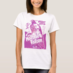 T-shirt Noir en pastel : Faucon maltais