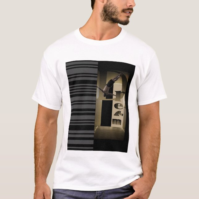 T-shirt noir et blanc (Devant)