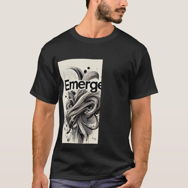 t-shirt noir et blanc (Devant)