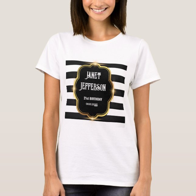 T-shirt Noir et blanc (Devant)