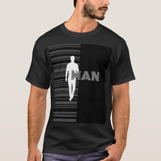 T-shirt noir et blanc (Devant)