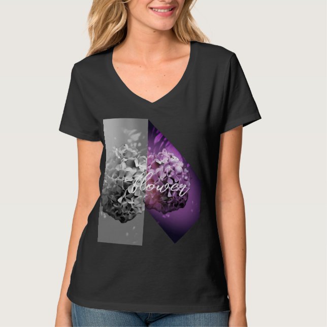 T-shirt noir et blanc (Devant)