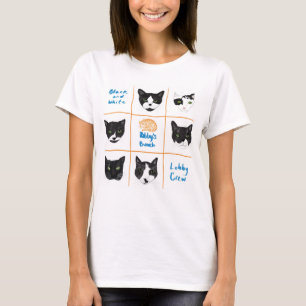 T-shirt noir et blanc de l'équipe du hall