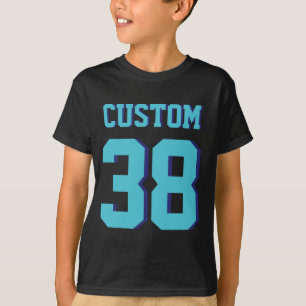 T-shirt Noir et conception du Jersey de sports des enfants